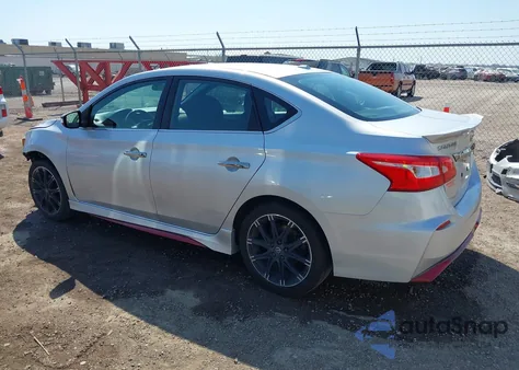 2017 Nissan Sentra Nismo z USA, uszkodzony, nr VIN 3N1CB7AP6HY301923